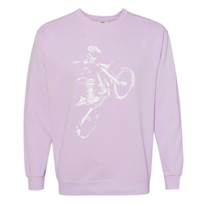 Motocross Dirt Bike Garment-Dyed Sweatshirt