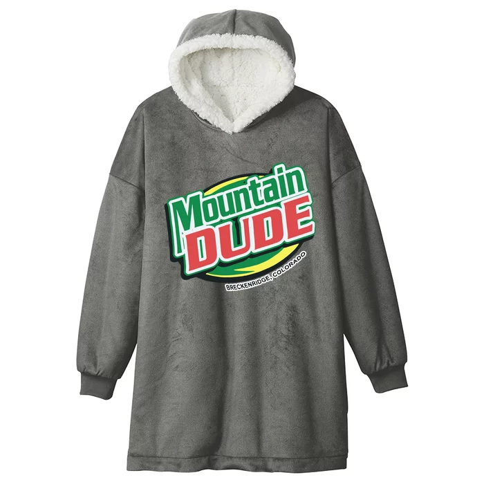 Mountain Dude Breckenridge Colorado Hooded Wearable Blanket