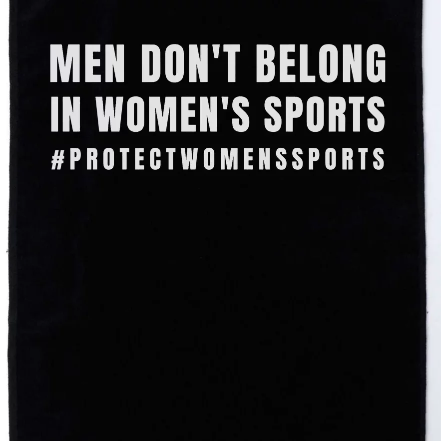 Men Dont Belong Protect Womens Sports Platinum Collection Golf Towel