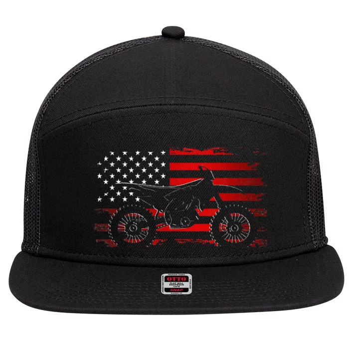 Motocross Dirt Bike Apparel Dirt Bike Motocross 7 Panel Mesh Trucker Snapback Hat