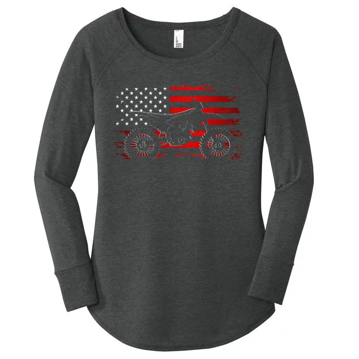 Motocross Dirt Bike Apparel Dirt Bike Motocross Women's Perfect Tri Tunic Long Sleeve Shirt