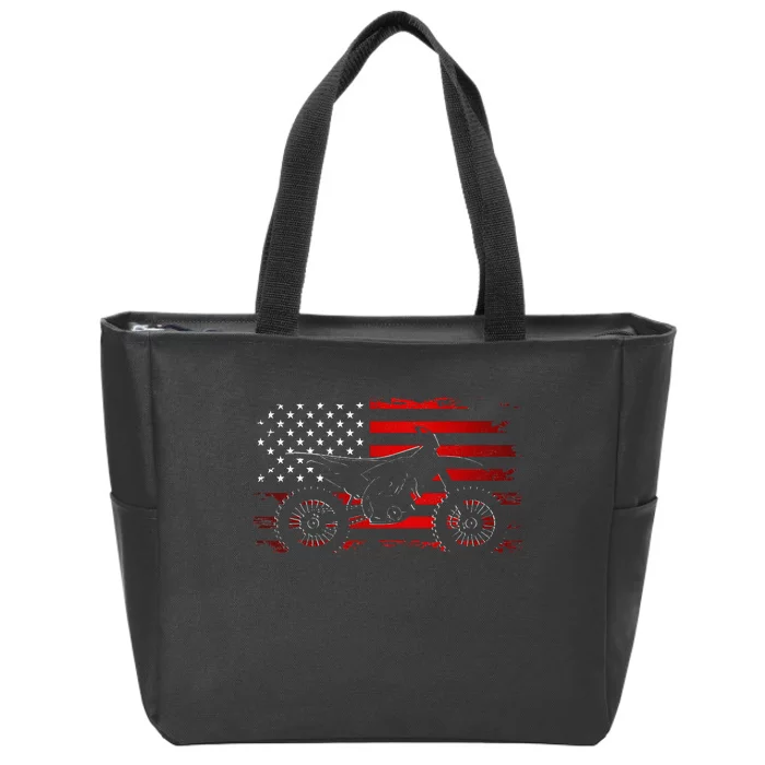 Motocross Dirt Bike Apparel Dirt Bike Motocross Zip Tote Bag