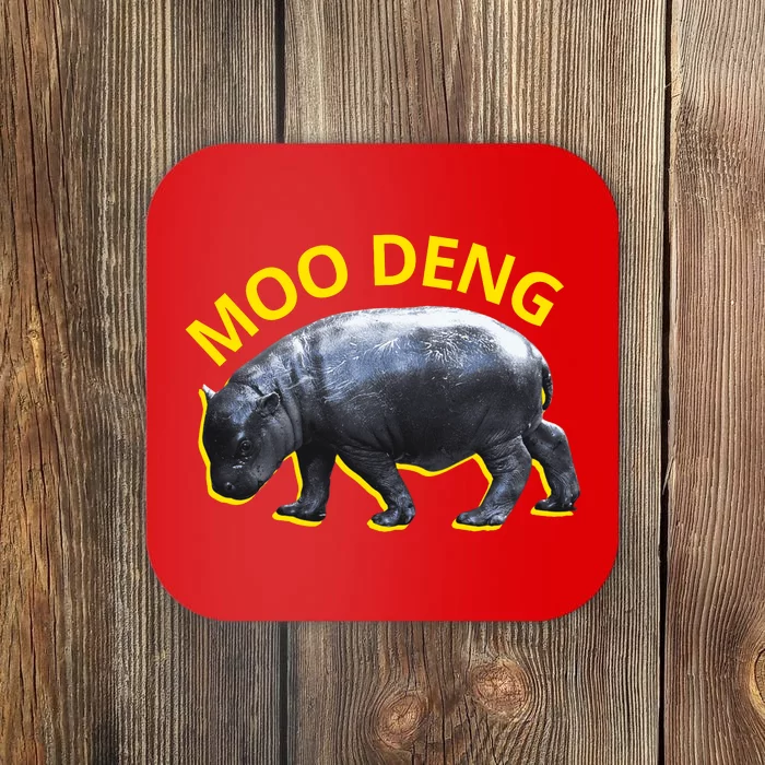 Moo Deng Baby Hippo Coaster