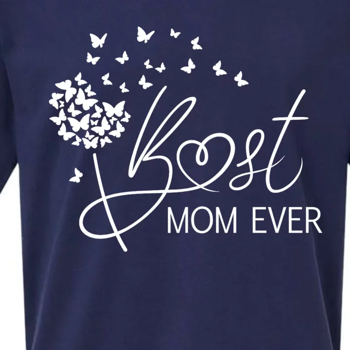 Mothers Day Best Mom Ever Gifts From Daughter Son Mom Sueded Cloud Jersey T-Shirt