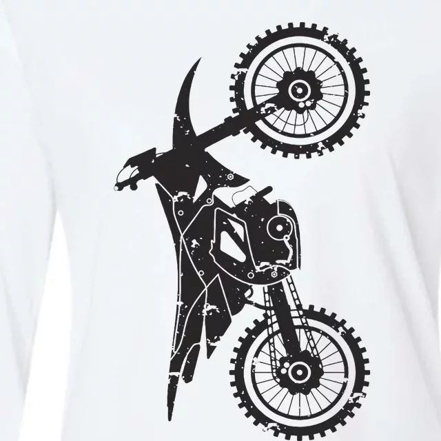 Motocross Dirt Bike Apparel Dirt Bike Motocross Womens Cotton Relaxed Long Sleeve T-Shirt