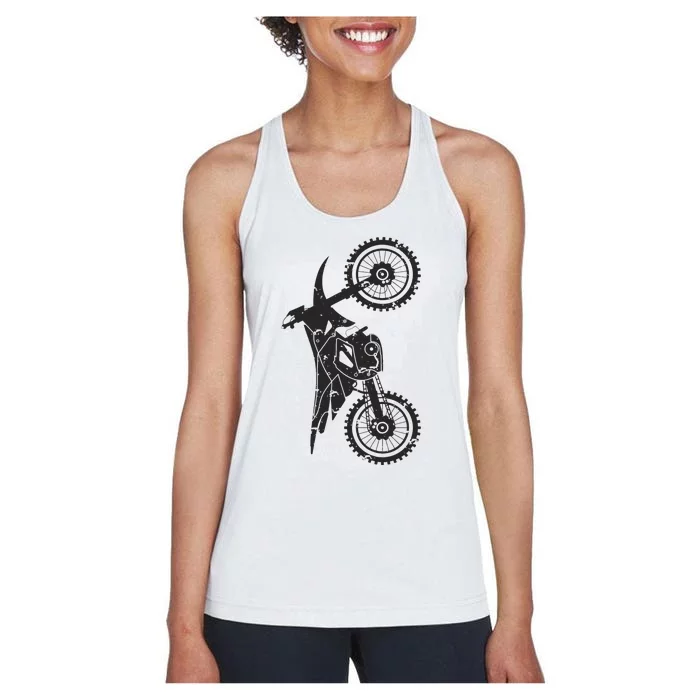 Motocross Dirt Bike Apparel Dirt Bike Motocross Women's Racerback Tank