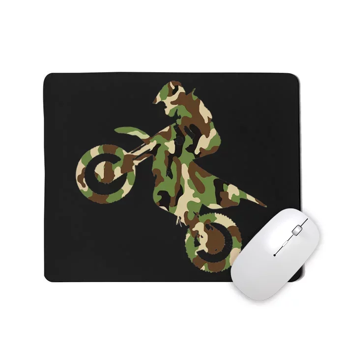 Motocross Dirt Bike Racing Camo Camouflage Mousepad