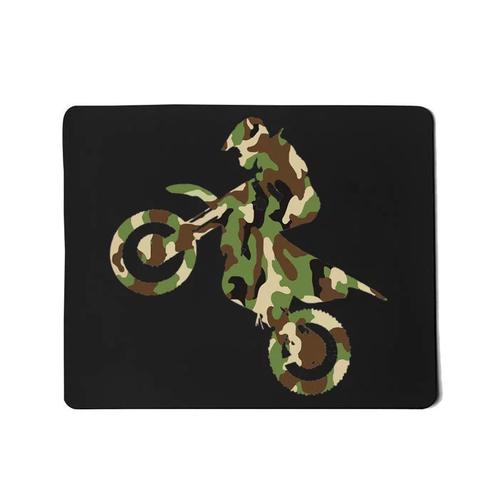 Motocross Dirt Bike Racing Camo Camouflage Mousepad