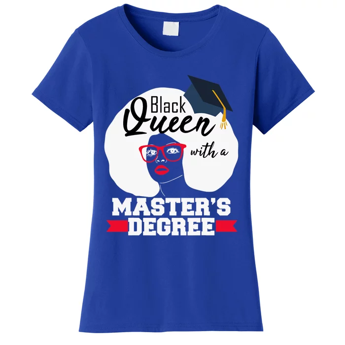 Masters Degree Black Queen Graduation Public Health Gift Women's T-Shirt