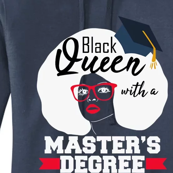 Masters Degree Black Queen Graduation Public Health Gift Women's Pullover Hoodie