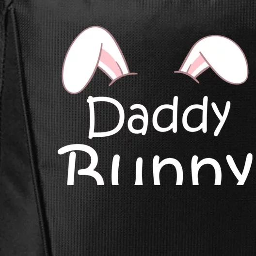 Mama Daddy Bunny Easter Day Dad Pregnant Mom Matching Couple Cute Gift City Backpack