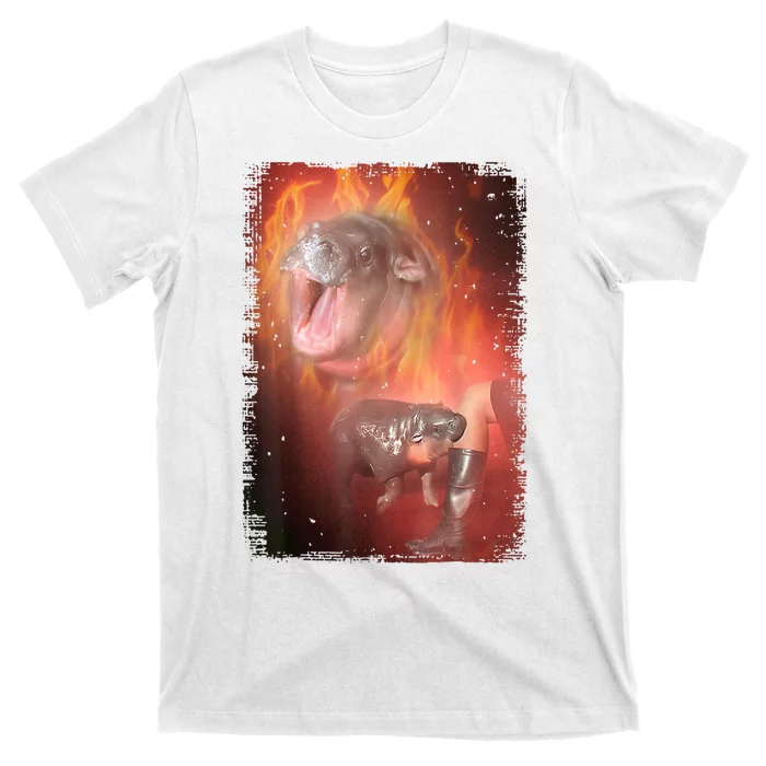 Moo Deng Bouncy Pig The Cute Baby Hippo Gift T-Shirt