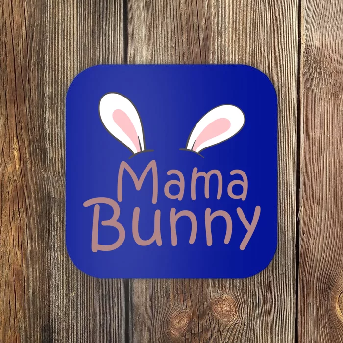 Mama Daddy Bunny Easter Day Dad Pregnant Mom Matching Couple Gift Coaster