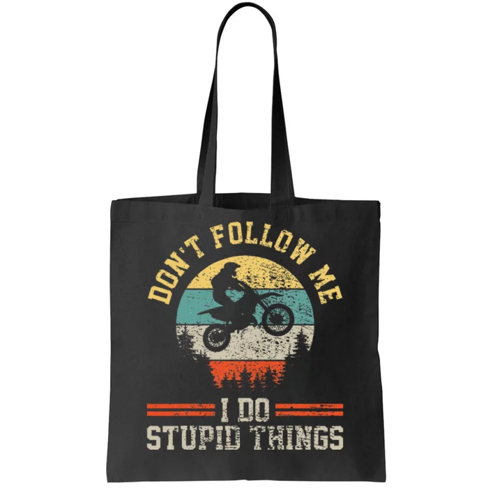 Motocross Dirt Bike Retro Vintage Tote Bag