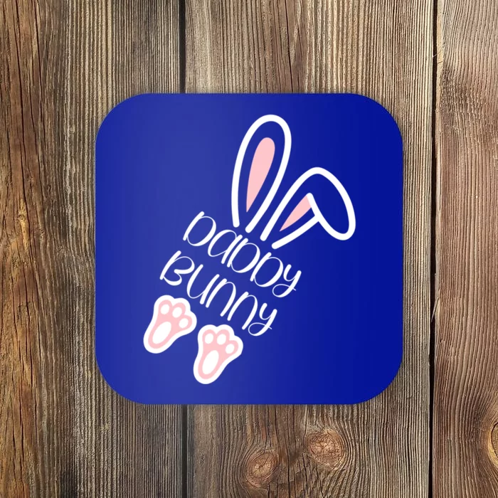 Mama Daddy Bunny Easter Day Dad Pregnant Mom Matching Couple Gift Coaster