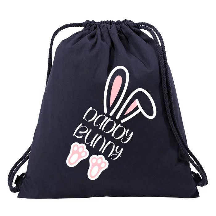 Mama Daddy Bunny Easter Day Dad Pregnant Mom Matching Couple Gift Drawstring Bag