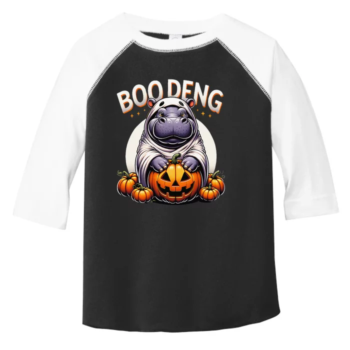 Moo Deng Baby Hippo Moo Deng Costume For Boo Deng Halloween Toddler Fine Jersey T-Shirt