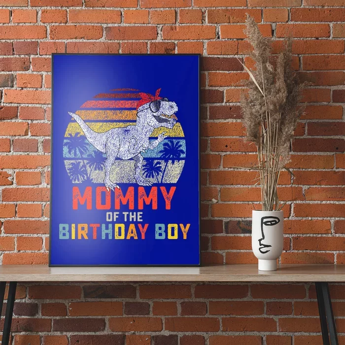 Mommy Dinosaur Birthday Mom Matching Family Poster