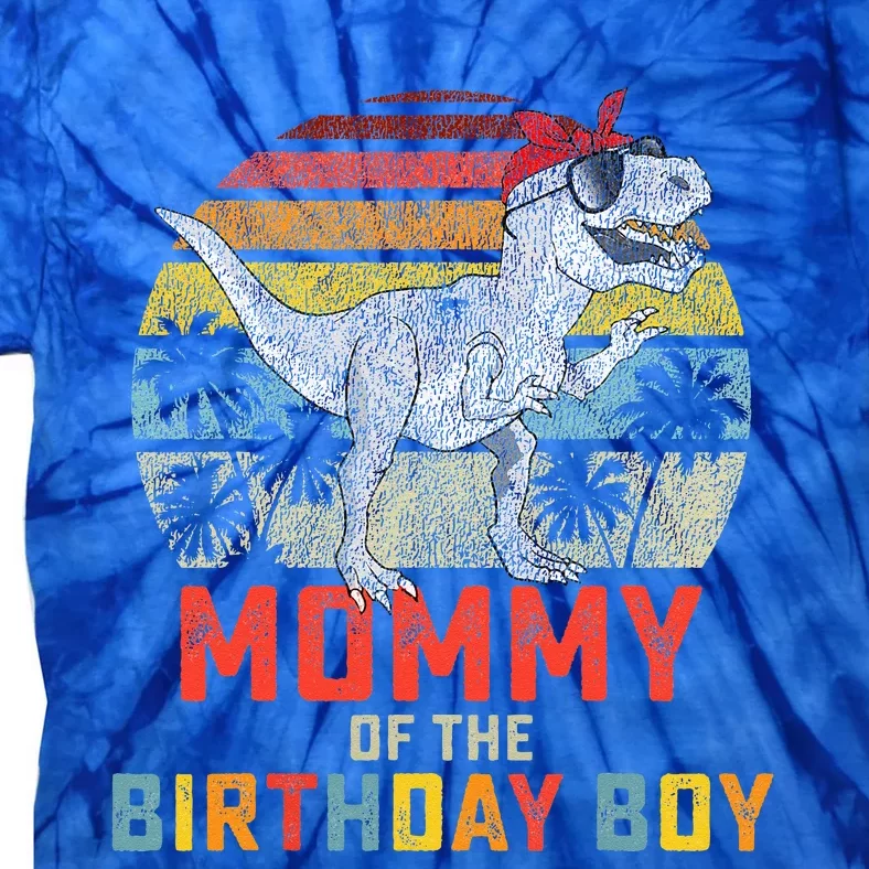 Mommy Dinosaur Birthday Mom Matching Family Tie-Dye T-Shirt