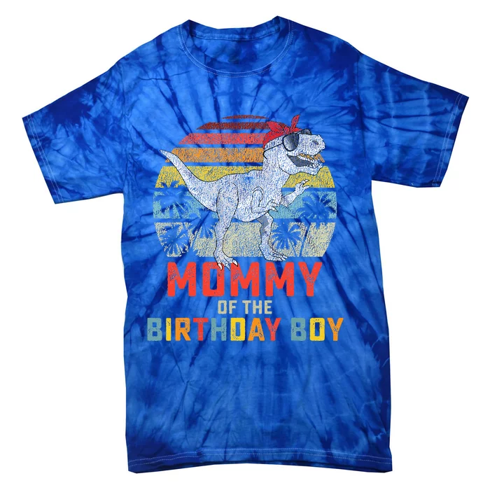 Mommy Dinosaur Birthday Mom Matching Family Tie-Dye T-Shirt