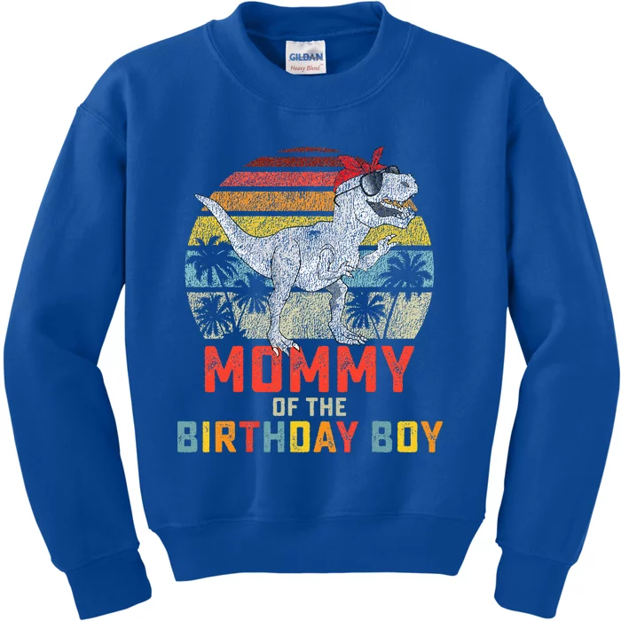 Mommy Dinosaur Birthday Mom Matching Family Kids Sweatshirt