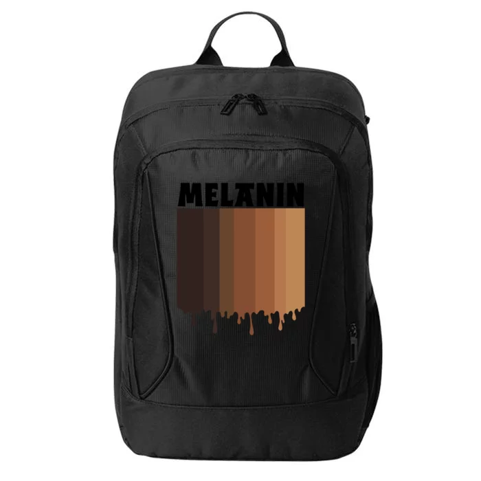 Melanin Drippin Black Pride African American Black History Funny Gift City Backpack