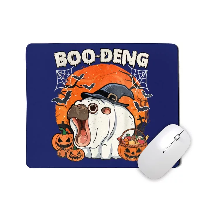 Moo Deng Cute Baby Pygmy Hippo Bouncy Pig In Thai Halloween Mousepad