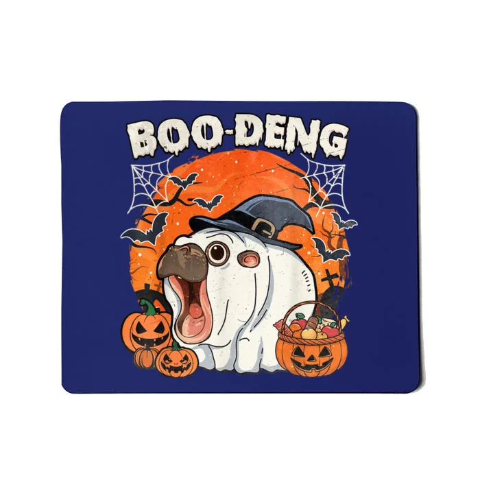 Moo Deng Cute Baby Pygmy Hippo Bouncy Pig In Thai Halloween Mousepad