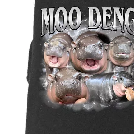 Moo Deng Cute Funny Hippo Doggie 3-End Fleece Hoodie