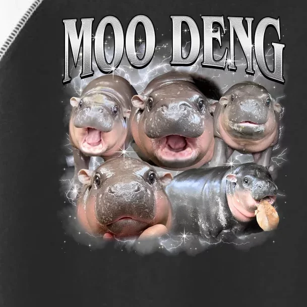 Moo Deng Cute Funny Hippo Toddler Fine Jersey T-Shirt