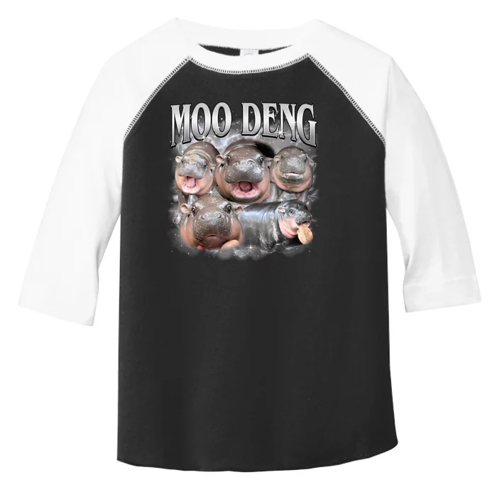 Moo Deng Cute Funny Hippo Toddler Fine Jersey T-Shirt