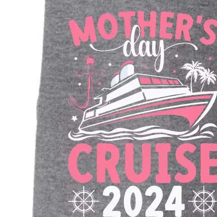 MotherS Day Cruise 2024 Family Vacation Cruising Tie Dye Doggie 3-End Fleece Hoodie