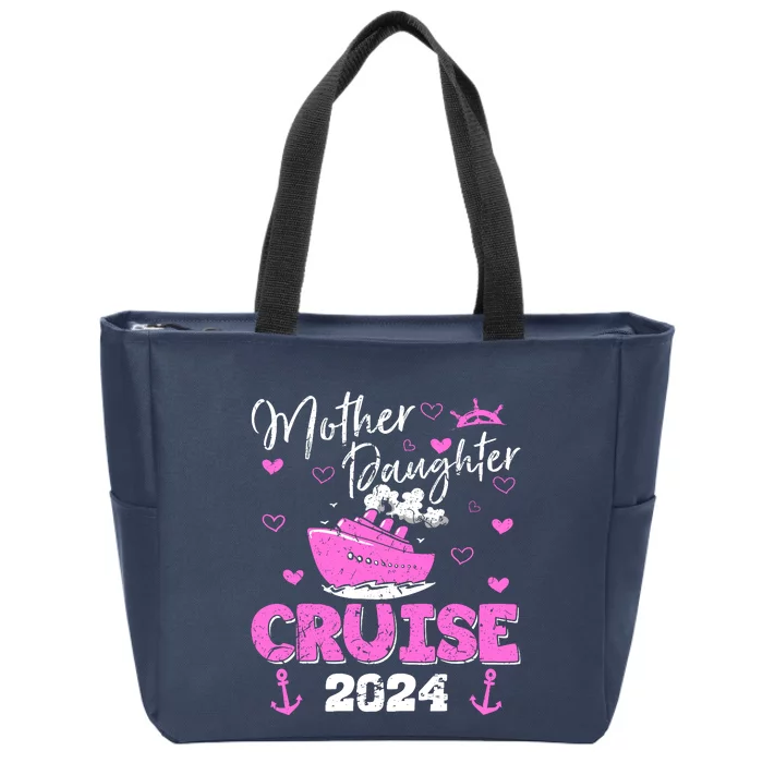 Mother Daughter Cruise 2024 Family Vacation Trip Matching Zip Tote Bag