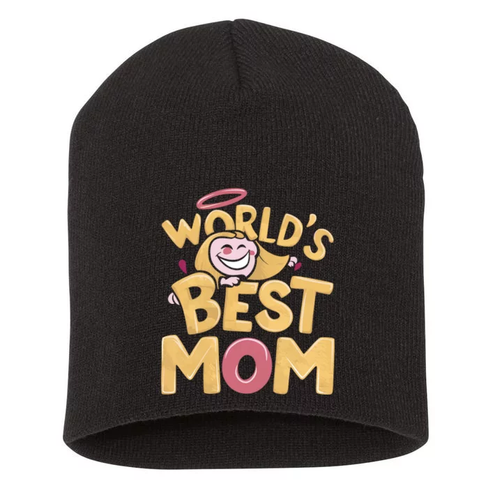 MotherS Day Celebration Graphic Short Acrylic Beanie