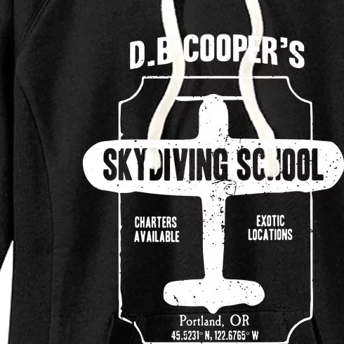 Men D.B. Cooper Skydiving School Women's Fleece Hoodie