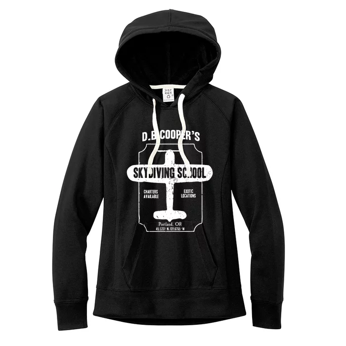 Men D.B. Cooper Skydiving School Women's Fleece Hoodie