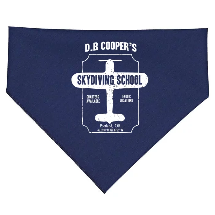 Men D.B. Cooper Skydiving School USA-Made Doggie Bandana