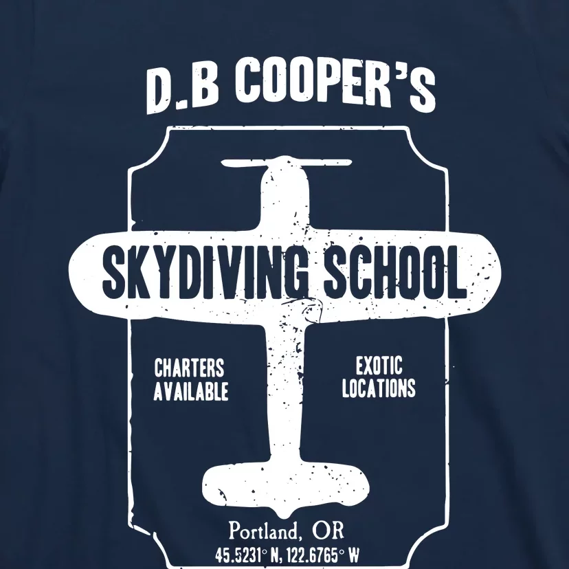 Men D.B. Cooper Skydiving School T-Shirt