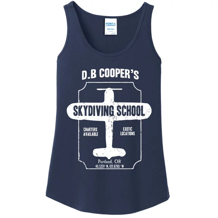 Men D.B. Cooper Skydiving School Ladies Essential Tank