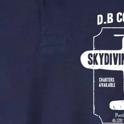 Men D.B. Cooper Skydiving School Softstyle Adult Sport Polo