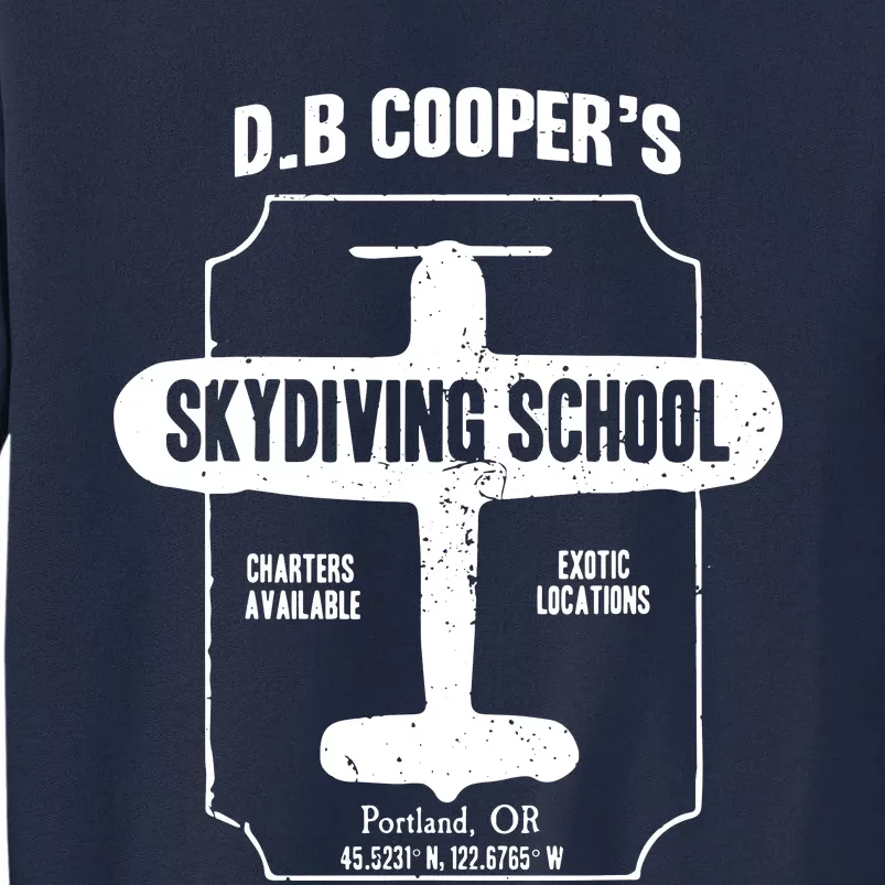 Men D.B. Cooper Skydiving School Tall Sweatshirt