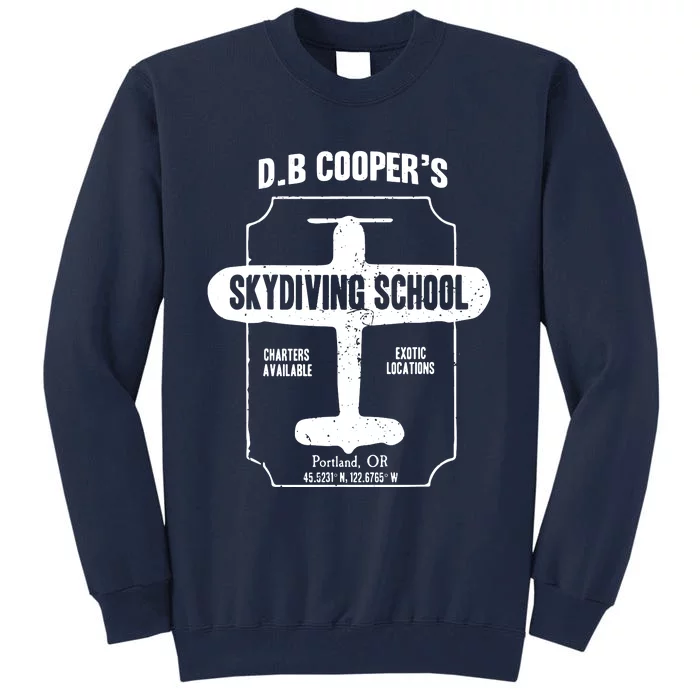 Men D.B. Cooper Skydiving School Tall Sweatshirt