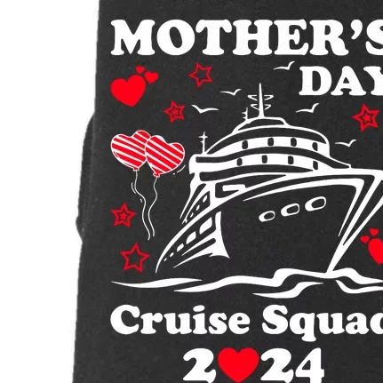 Mothers Day Cruise Squad 2024 Matching Family Doggie 3-End Fleece Hoodie