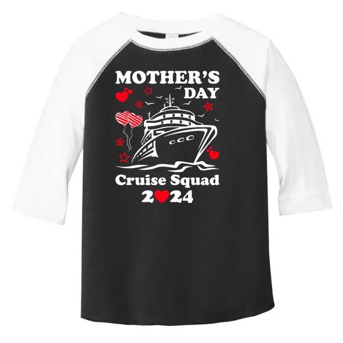 Mothers Day Cruise Squad 2024 Matching Family Toddler Fine Jersey T-Shirt