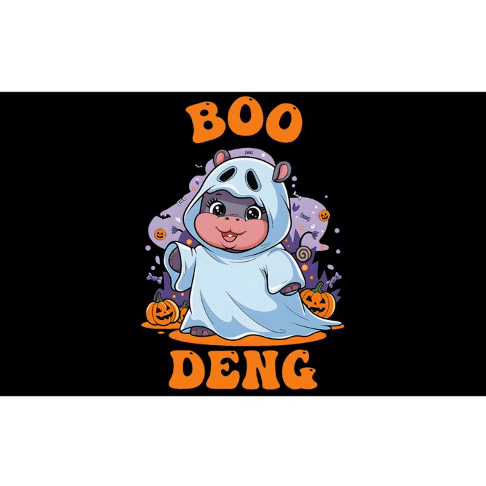 Moo Deng Cute Baby Pygmy Hippo Bouncy Pig In Thai Halloween Bumper Sticker