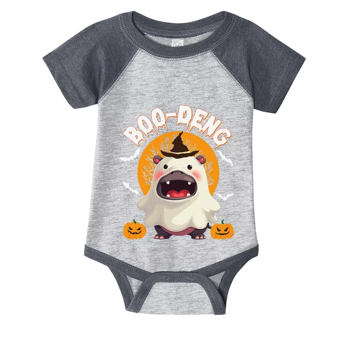 Moo Deng Cute Baby Pygmy Hippo Thai Halloween Women Infant Baby Jersey Bodysuit