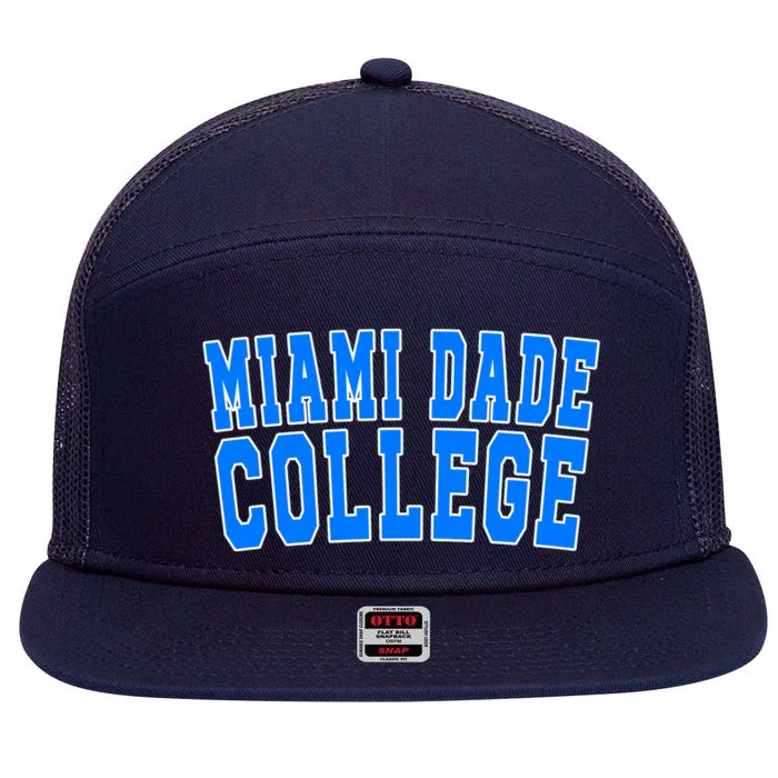 Miami Dade College 7 Panel Mesh Trucker Snapback Hat