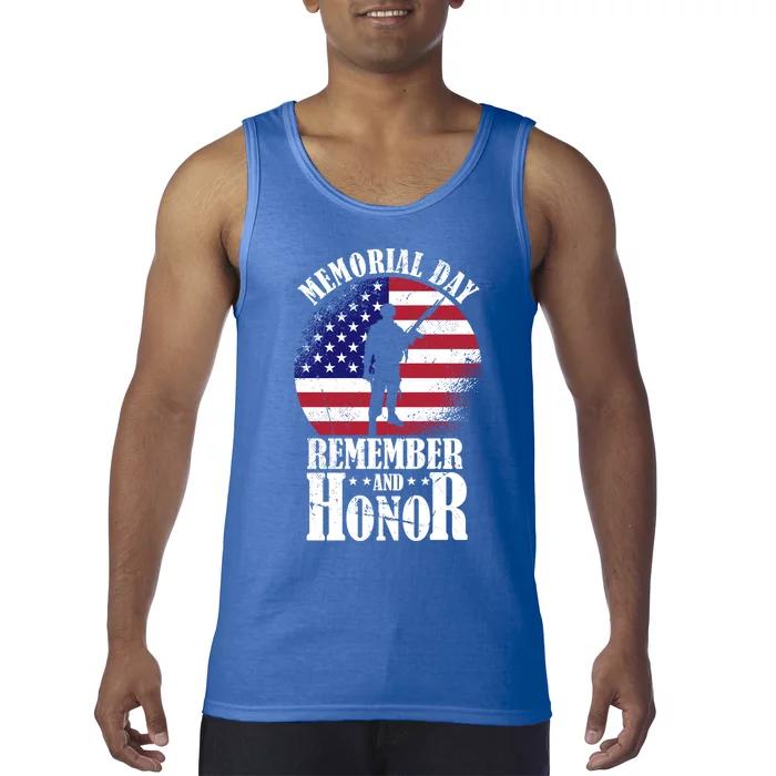 Memorial Day Cute Gift Honor And Remember The Fallen Gift Tank Top