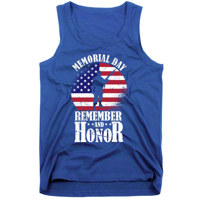 Memorial Day Cute Gift Honor And Remember The Fallen Gift Tank Top