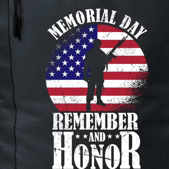 Memorial Day Cute Gift Honor And Remember The Fallen Gift Daily Commute Backpack